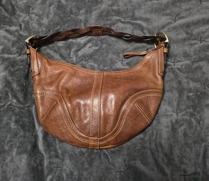 Coach Brown Leather Hobo Bag
